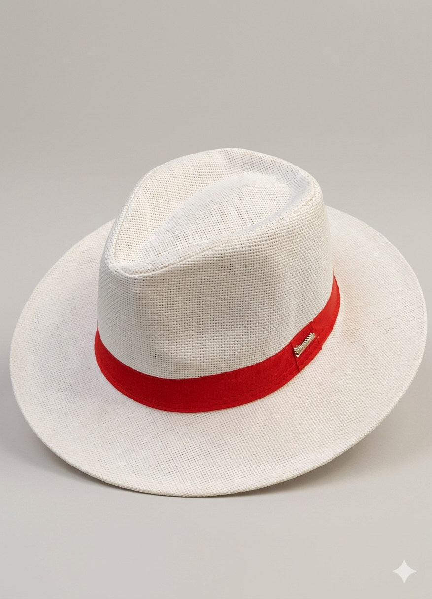 Chapéu Panamá aba longa