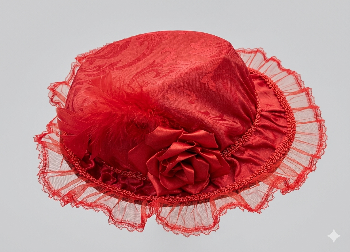 Chapéu de pomba gira aba curta